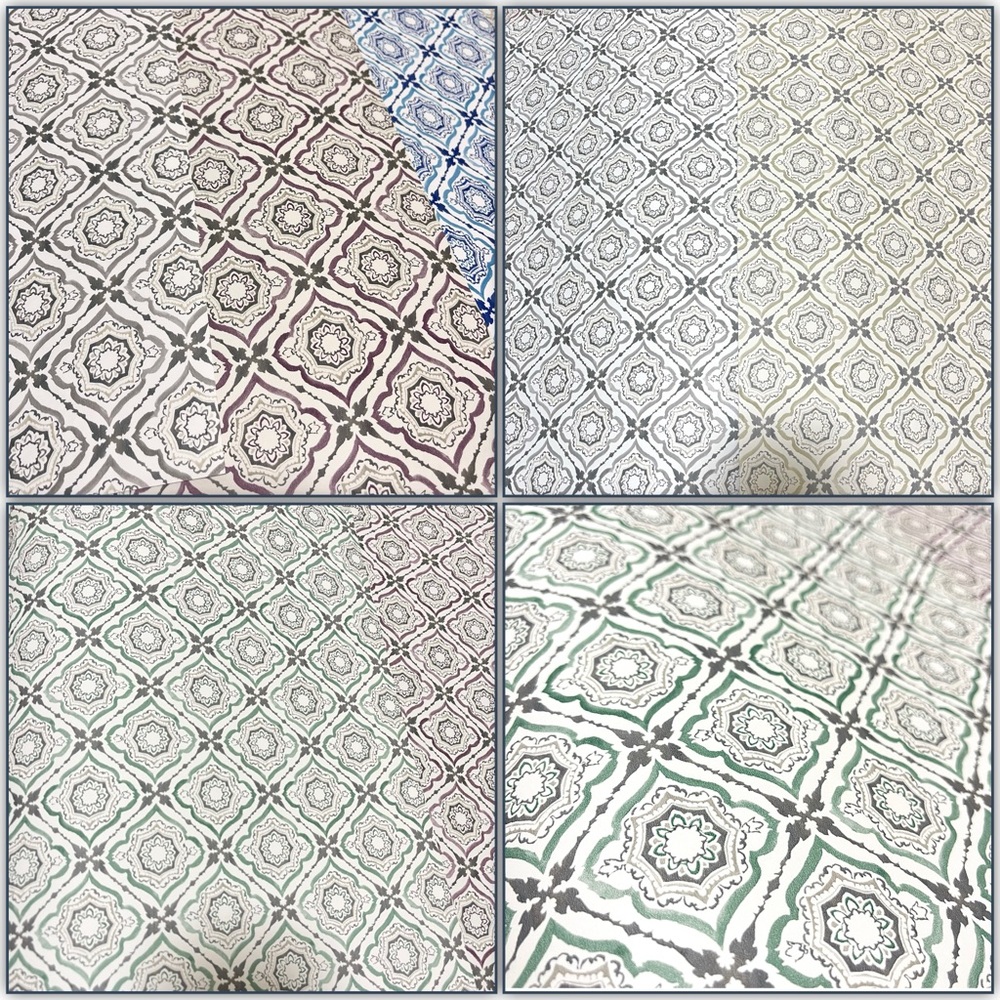 NEW 4 Large Architectural “Small Patterns” DIY Sheets/Wallpaper Sample Sheets